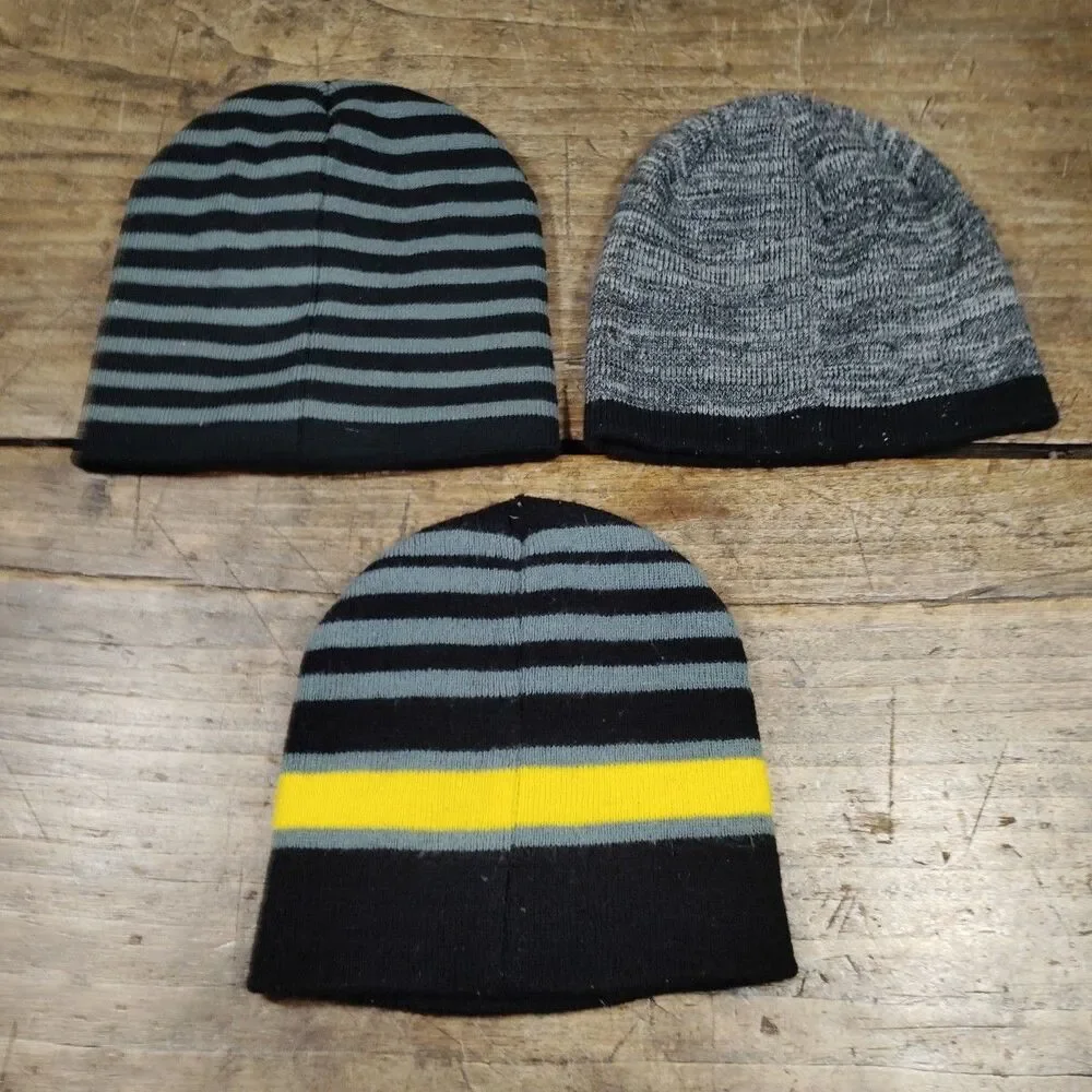 Lot 3 Paw Patrol Beanie Knit Hat Nickelodeon Pups To The Rescue 2T-5T Batman